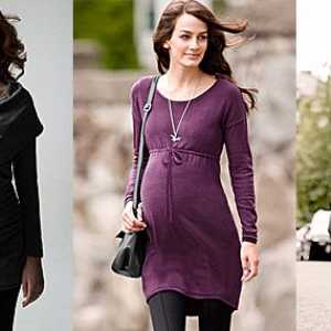 Мода за бремени жени. Слика. Удобно облека и чевли за бремени жени