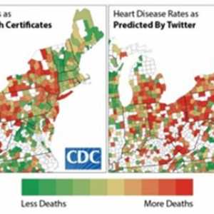 Твитер може да се предвиди смртност од срцеви болести во различни региони